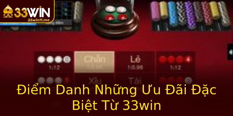 Điểm Danh Những Ưu Đãi Đặc Biệt Từ 33win