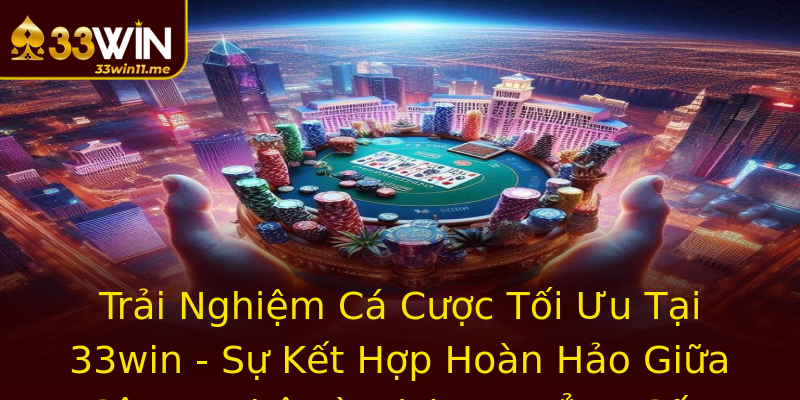Trải Nghiệm Cá Cược Tối Ưu Tại 33win - Sự Kết Hợp Hoàn Hảo Giữa Công Nghệ Và Dịch Vụ Đẳng Cấp